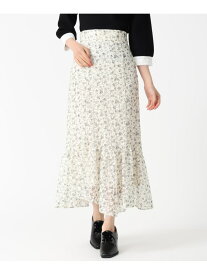 TT537207 ラッセルプリントマーメイドスカート 31 Sons de mode トランテアン ソン ドゥ モード スカート その他のスカート ホワイト ブラック イエロー【送料無料】[Rakuten Fashion]