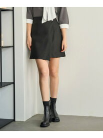 TT537213 ラップミニスカート 31 Sons de mode トランテアン ソン ドゥ モード スカート その他のスカート ベージュ ブラック ブラウン【送料無料】[Rakuten Fashion]