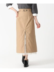 【SALE／50%OFF】TT537211 チュールティアードインナーツイルスカート 31 Sons de mode トランテアン ソン ドゥ モード スカート その他のスカート ブラウン ベージュ【RBA_E】【送料無料】[Rakuten Fashion]