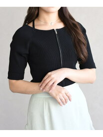 【SALE／20%OFF】2026春夏新作 ホルターネックジップニット 31 Sons de mode トランテアン ソン ドゥ モード トップス ニット イエロー グリーン ブラック【RBA_E】【送料無料】[Rakuten Fashion]