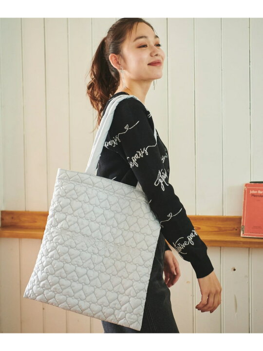 楽天市場】【SALE／80%OFF】ロゴ刺繍ハートキルティングトートバッグ 