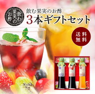 送料無料 ※北海道・沖縄・離島除く飲む果実のお酢 3本ギフトセット（ギフト箱入り）※母の日ギフト箱と…