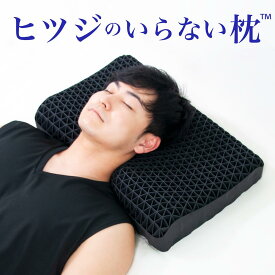 【メーカー公式】【予約販売】【TVで紹介されました！】枕 ヒツジのいらない枕-至極- ブラック ジェル 高反発 首こり 消臭 洗える 寝返り 横向き 仰向け 【父の日 ギフト 誕生日 プレゼント】HT-001