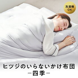 【最大3500円OFFクーポン】 洗える 掛け布団 オールシーズン ヒツジのいらないかけ布団 四季 選べる2色 黒 白 通年布団 肌掛け布団 合い掛け布団 シングル セミダブル ダブル 春用 秋用 おしゃれ オール シーズン 女性 男性