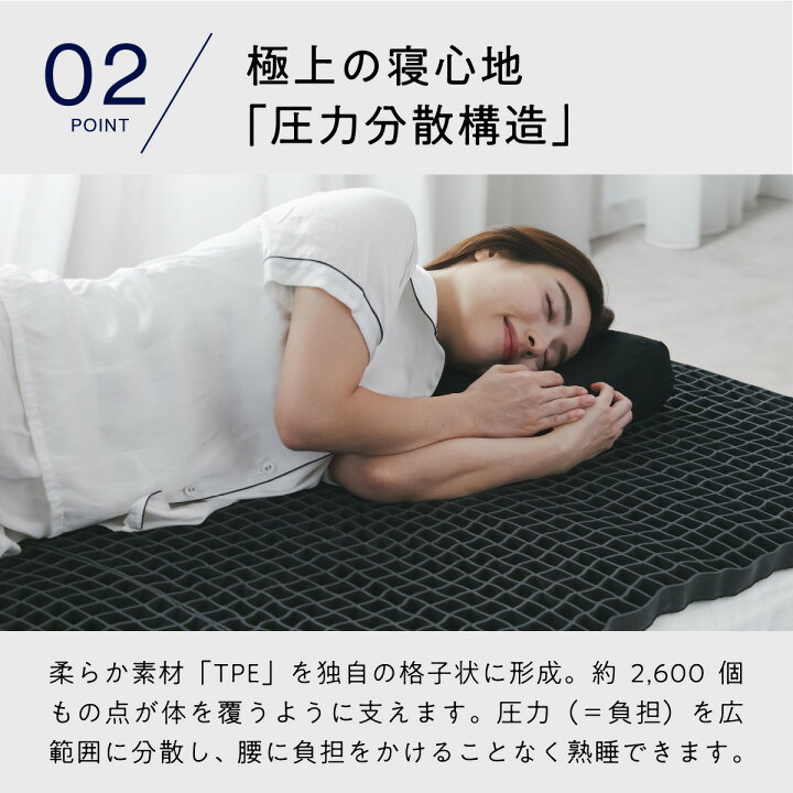 楽天市場】【LINE500円OFFクーポン】 マットレス 高反発 カバー付 TPE 