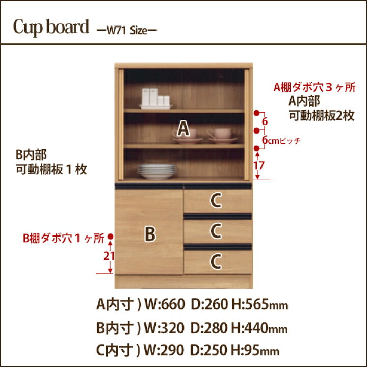 楽天市場】ミニ 食器棚 引き戸 カップボード ロー キッチン 収納 