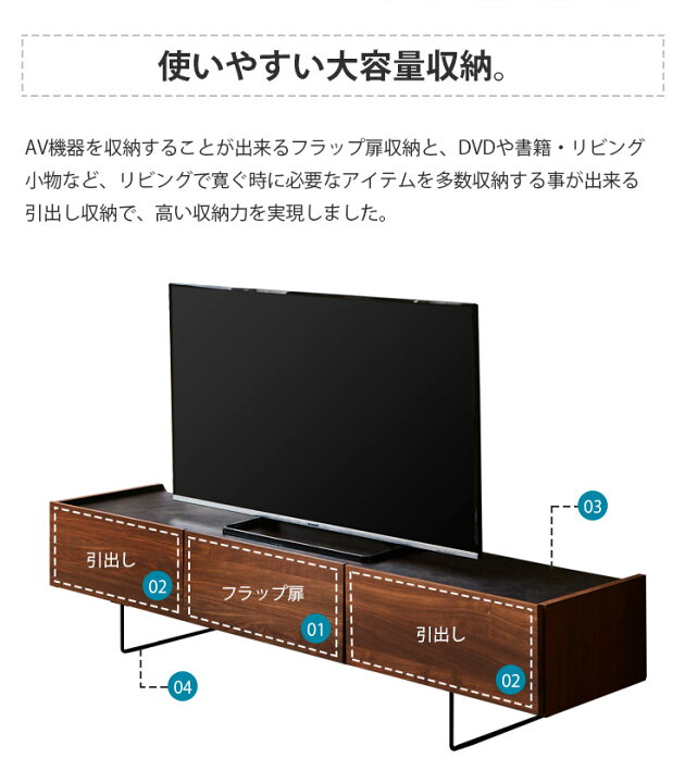 楽天市場】テレビ台 おしゃれ ローボード tv台 150cm テレビボード 