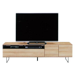 テレビボード ローボード ロータイプ TV台 テレビ台 幅180 脚付き 配線リール 背面収納 TV 木目調 箱組 AV収納 コンセント付き レール付 おしゃれ モダン 北欧 シンプル 大川家具 国産 完成品 ナ