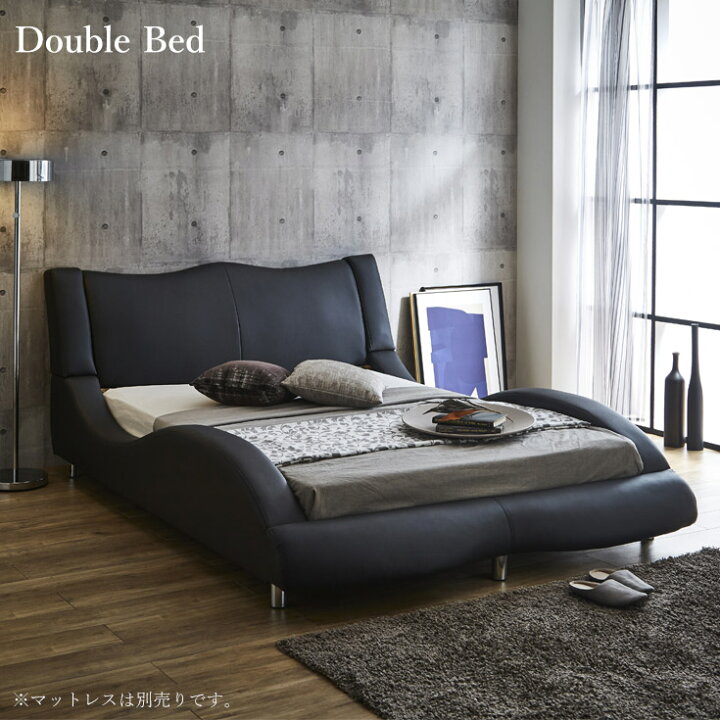 楽天市場】ダブルベッド フレーム ベッドフレーム ダブルサイズ bed 