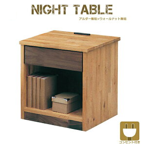 ナイトテーブル 木目 テーブル 鏡面 レンジ台 机 デスク 奥行30cm ハイ