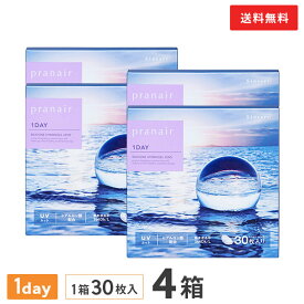 【送料無料】プラネアワンデー 30枚入 4箱セット 1日使い捨て（両眼2ヶ月分 / シンシア / 1dayタイプ / ワンデー / pranair 1DAY / シリコンハイドロゲル）