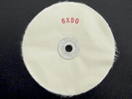 ○メール便無料 365tool　150mm 15cm　6インチ 軸穴12.7mm 布バフ　鏡面仕上げ　鏡面仕上げ布 ホワイトバ…