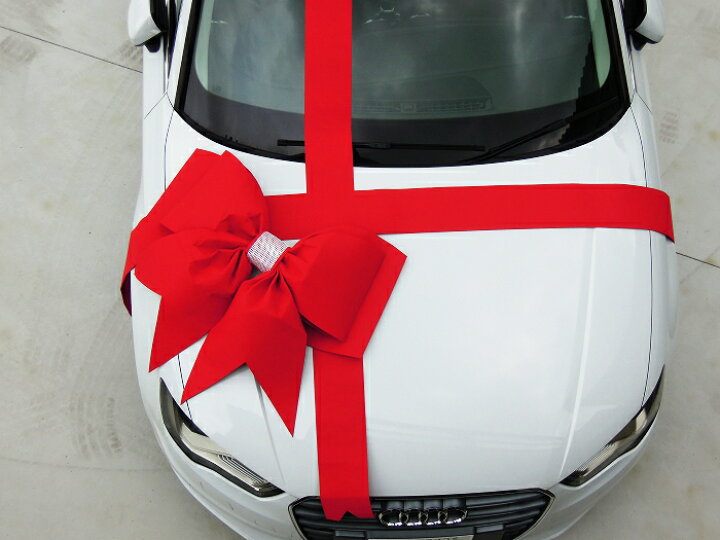 楽天市場 ミツクラ ビッグリボン 大型リボン 立体型リボン 厚手不織布製 赤 納車 中古車 新車 納車式 プレゼント リボン 新築 引き渡し インスタ映え 365ツール