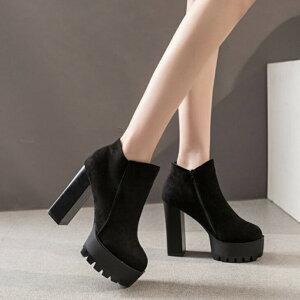 ハイヒールブーツ レザー調 靴 レディース ブーツ 厚底ショートブーツ 防水ショートブーツ 厚底スーパーハイヒール 身長カバー 韓国ファッション 韓国コーデ アラサーファッション アラサ