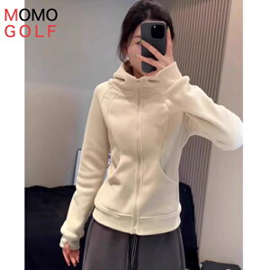 レディース ゴルフウエア フード付き 伸縮 スウェットジッパー フーディージャケット レディーススリム 防寒ジャンパー動きやすいデザイン ゴルフアウター ゴルフジャンパー ゴルフブルゾ