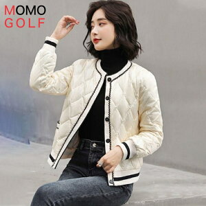 レディース ゴルフウエア 軽量 コットンダウン ジャケット 防寒ジャンパー コットン 被らないデザイン ゴルフアウター ゴルフジャンパー ゴルフブルゾン ゴルフジャケット カジュアルゴル