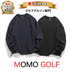 ユニセックス ゆったりラウンドネック プルオーバー 長袖ブルゾン ルーズ ジャンパー スポーツコーデ オールシーズン ジャンパー カジュアルゴルフウエア M〜XXL 大人カジュアル メンズ レ