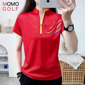 大きいサイズ レディース ゴルフウエア スタンドカラー ジッパー 半袖 長袖 シャツ 動きやすいスリム ライン 通気性 涼しい素材 スタンドカラー ゴルフシャツ 薄手 オールシーズン 着心地重