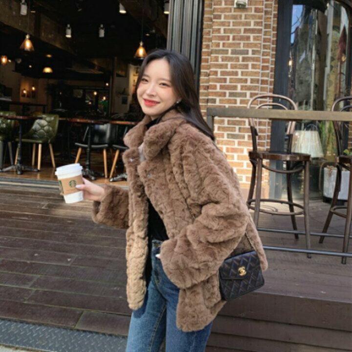 ファージャケット 茶色 レディースファッション GMF3198 SAGA MINK 