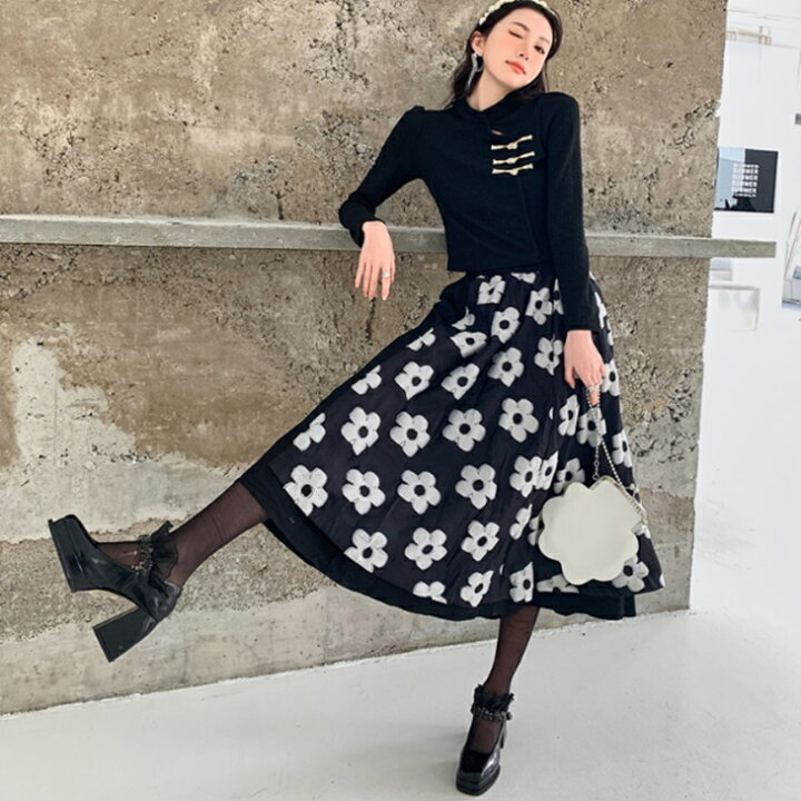 希少 サマーツーピース セットアップ チャイナドレス風シャツ 変形花柄スカート 涼しい着心地 爽やかセットアップ 大人可愛いコーデ ニッチテイスト クールセットアップ フェアリーコーデ 大人コーデ 発表会衣装 パーティードレス 大人カジュアル 韓国レディース Fucoa Cl