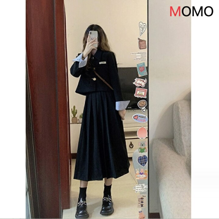 楽天市場】【セット商品】ジャケット＋Aラインプリーツスカート 秋冬 