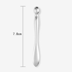 フェイスケア 美容スパチュラ 7.8cm シルバー 目元エステ 目元ケア 目元マッサージ ツボ押し 目元ローラー アイクリーム フェイスマッサージ