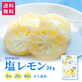 熱中症対策！国産 塩レモン 南信州菓子工房公式 8袋・20袋・40袋から選べる 】塩分補給 ドライフルーツ 輪切り レモン 柑橘 かんきつ 皮まで美味しく ドライ 半生 ドライフルーツ 小分け 個包装 送料無料 メール便