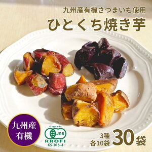 10月限定 クーポン利用で10%OFF!【有機 やきいも セット 3種 6袋・30袋から選べる】有機栽培 九州産 国産 紅はるか 安納芋 あんのう芋 紫芋 むらさき芋 さつまいも ドライフルーツ 焼き芋 や
