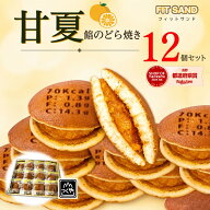 ＼ポイント2倍／送料無料 甘夏あんしっとり どら焼 お試しセット 個包装 12個セット フィットサンド 低脂…