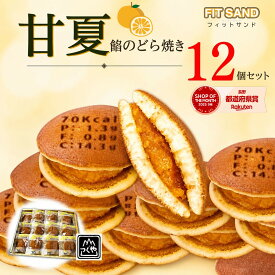 送料無料 甘夏あんしっとり どら焼 お試しセット 個包装 12個セット フィットサンド 低脂質 お値打ち 和菓子 ほぼ 1000円ポッキリ フィットネス 運動 お菓子 ネコポス メール便 ポスト投函 お取り寄せ おしゃれ 甘夏 柑橘 残暑見舞い 御歳暮