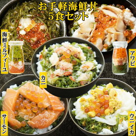 【ポイント5倍】 父の日 早割 ギフト 海鮮丼 セット 瓶ドン ( アワビ 海鮮ミルフィーユ ) ぶっかけ海鮮丼 ( ウニ イカ カニ サーモン ) 計5食 瓶 瓶詰め 海鮮 海鮮丼の具 瓶丼 丼もの 海鮮セット 海鮮グルメ 誕生日 食べ物ギフト ご飯のお供 食品 贈り物 お中元 御中元