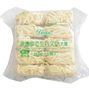 業務用 (単品) Diano 冷凍ゆで生パスタ（太麺2.2mm） 250g×5食　4袋(計20食)(冷凍)(295379000sx4k)