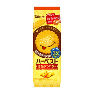 東ハト ハーベスト はちみつバター 32枚 88g 12コ入り 2025/03/03発売 (4901940300341)