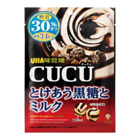 UHA味覚糖 CUCUとけあう黒糖とミルク 80g 72コ入り 2023/05/01発売 (4902750922358c)