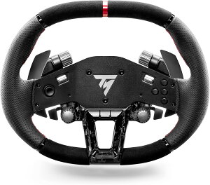 Thrustmaster Hypercar Wheel Add-On T818 T598�Ή� �n�C�p�[�J�[�X�e�A�����O ���U�[ Alcantara ���C�p�h�� LED �N�C�b�N�����[�X �x�[�X�ʔ�