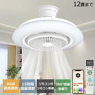 【2026新登場・節電】LEDシーリングファンライト 12畳 10000LM ファン付き照明 天井ライト 照明器具 RGB…