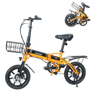 FLYFISH �^���F�� �d���A�V�X�g���]�� �܂肽���ݎ��]�� 14�C���` �d�����]�� �܂肽���� ���]�� �d�� ���^ �y�� �R���p�N�g 250W 36V8Ah ��e�ʃo�b�e���[ �ő�90km �O�J�S�t�� �O��f�B�X�N�u���[