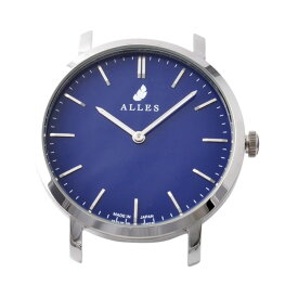 アレス 腕時計 メンズ ALLES wwas391h01d05 【日本製 クォーツ】 腕時計用ヘッド バーインデックス シルバー×ネイビー 39mm ヘッドのみ ベルト別売り