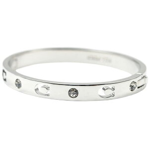 R[` ANZT[ oO uXbg fB[X Vo[ J[ COACH C HINGED BANGLE RHODIUM WOMENS BRACELET 37440616RHO030 37 440616 RHO030