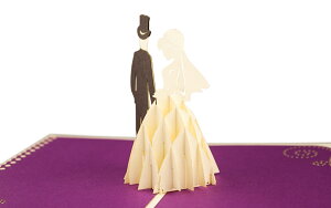 Diese Klappkarten bZ[WJ[h O[eBOJ[h fB[[ NbvJe 3D|bvAbv V VYVw L08 Brautpaar 3710010