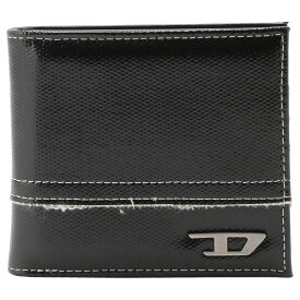 ディーゼル 財布 DIESEL メンズ 小銭入れ付 二つ折り財布 ブラック ウォレット HIRESH S X08441-PS167-T8013