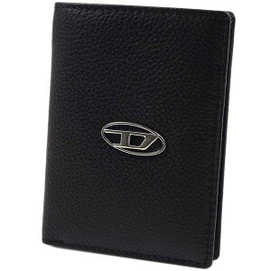ディーゼル 二つ折り財布 小銭入れ無し ブラック DIESEL X09017-P0685-T8013