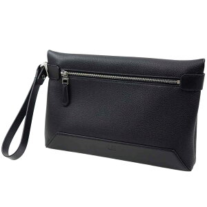 �_���q�� �o�b�O �����Y �N���b�`�o�b�O �Z�J���h�o�b�O �u���b�N DUNHILL 1893 HARNESS BAG BLACK LEATHER DU23R3103GN