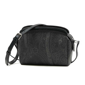 エトロ ETRO ショルダーバッグ マットコーティングコットン カーフレザー Shoulder Bag Cotton Matte Coating Calf Leather ブラック ペイズリー柄 0H810 8010 001