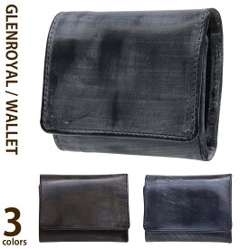 グレンロイヤル 三つ折り財布 ミニ財布 ブライドルレザー 本革 ハンドメイド GLENROYAL Bridle Leather 03-6016