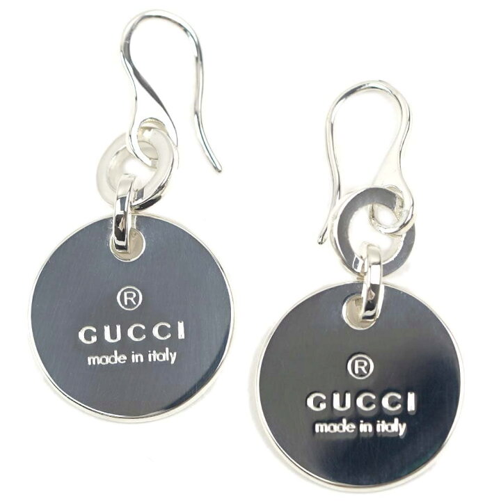 楽天市場】グッチ ピアス GUCCI シルバー925 両耳用 ロゴ トレード  