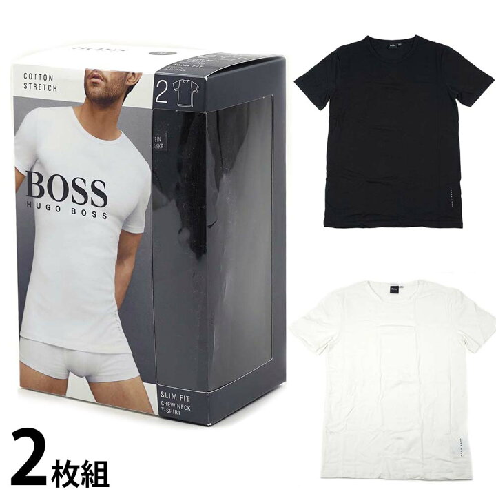 楽天市場】ヒューゴボス HUGO BOSS Tシャツ 2枚セット Uネック 