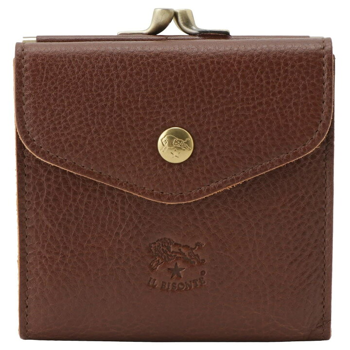 楽天市場】イルビゾンテ 財布 IL BISONTE Brown がま口小銭入れ付 二 