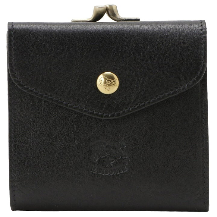 楽天市場】イルビゾンテ 財布 IL BISONTE Black がま口小銭入れ付 二  