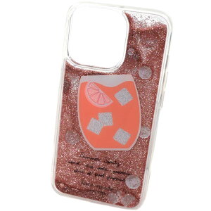 PCgXy[h X}zP[X X}zJo[ iPhone 13 Pro p KATE SPADE TINI LIQUID GLITTER CAMPARI PHONE CASE 13 PRO Ή RESIN PEACH MULTI K7961 800